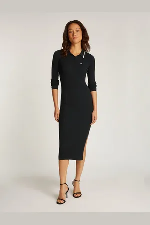 Tommy Hilfiger Polojurk TJW LS POLO MIDI DRESS