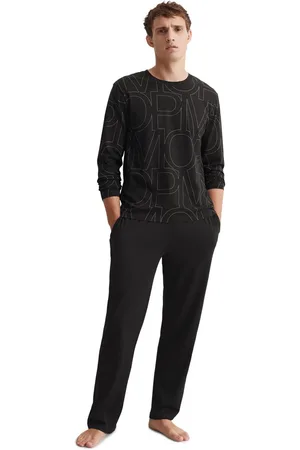 Marc O’ Polo Pyjama Mix & Match Cotton met elastische tailleband met tunnelkoord en koord (2-delig)