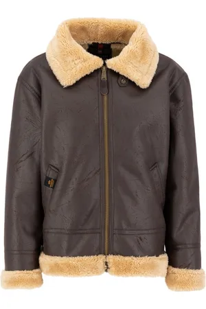 Alpha Industries Leren jack Men - Bomber Jackets B-3 Faux Leather