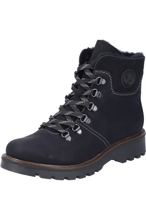 Rieker Winterlaarsjes , veterschoenen, outdoor enkellaars, bergbeklimmer-look, met warme voering