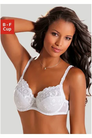 Lascana Beugel-bh WANDA met borduurkant in bloemetjes-look, dessous