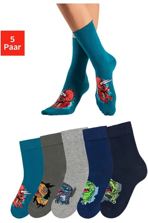 H.I.S Sokken met dinosaurusmotieven (set, 5 paar)