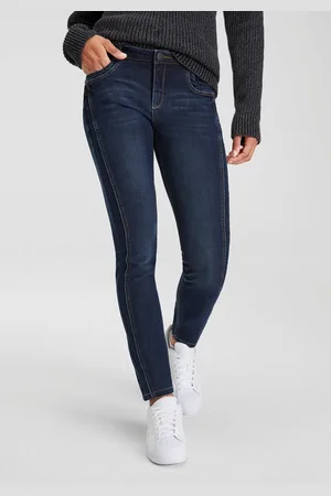 ARIZONA Skinny jeans normale taille, contrasterende details, used-wassing