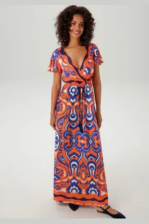 Aniston Maxi-jurk met extravagante, grootschalige print - nieuwe collectie
