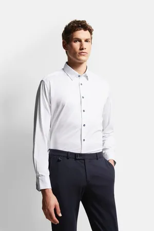 Bugatti Overhemd met lange mouwen met under-button-down
