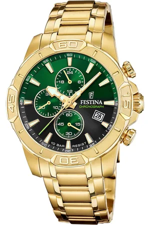 Festina Chronograaf Timeless Chronograph Quartzhorloge, horloge, herrenuur, roestvrijstalen band, analoog, dag