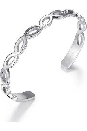 Kingka Klemarmband ORIVA Leaves, SB2211S met zirkoon (synthetisch)