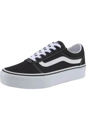 Vans Plateausneakers Ward Platform van textielen canvasmateriaal