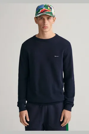 GANT Trui met ronde hals COTTON PIQUE C-NECK met logoborduursel op borsthoogte