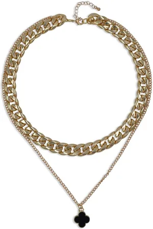 Firetti Collier Chunky Clover met zirkoon (synthetisch)