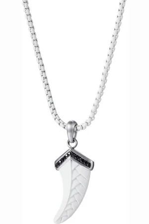 Firetti Ketting met hanger Sieraad cadeau roestvrij staal halssieraad halsketting tanden