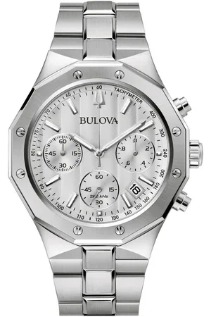 BULOVA Chronograaf 96B408 Horloge, quartz, herenhorloge, roestvrijstalen band, saffierglas