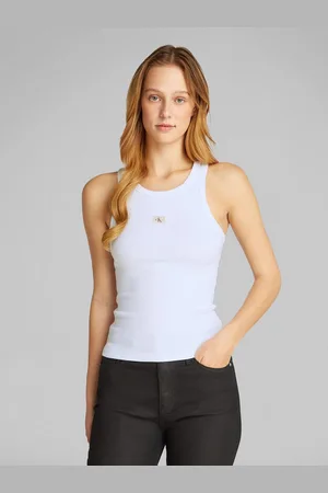 Calvin Klein Tanktop WOVEN LABEL RIB TANK TOP