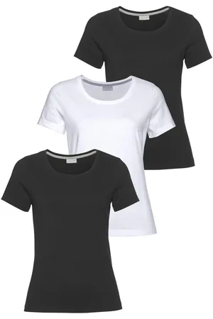 EASTWIND T-shirt Korte mouw, heup-lang, voor vrije tijd, van katoen (3-delig, Set van 3)