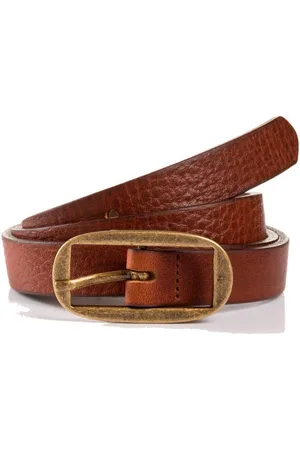 TOM TAILOR Leren riem TTMARIAH 2 cm brede damesriem, modieus veelzijdig, rustieke vintage-look