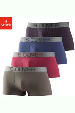 QS by s.Oliver Hipster strak zittende boxershorts voor heren van katoenmix (set, 4 stuks)