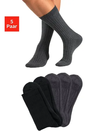H.I.S Werksokken bijzonder grof gebreid (set, 5 paar)
