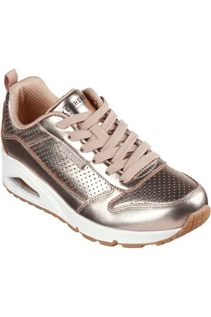 Skechers Sneakers Uno - Metallixs Wedge sneakers, plateausneakers, veterschoenen met Skech-Air