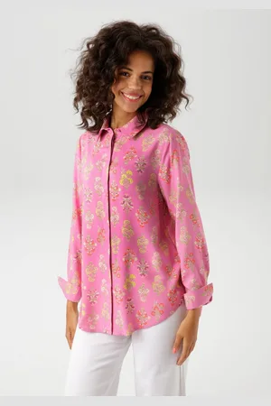 Aniston Overhemdblouse met kunstzinnige, kleurharmonieuze bloemenprint - nieuwe collectie
