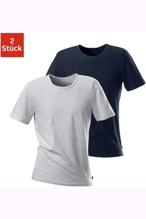H.I.S T-shirt met ronde hals perfect als ondershirt (2-delig, Set van 2)