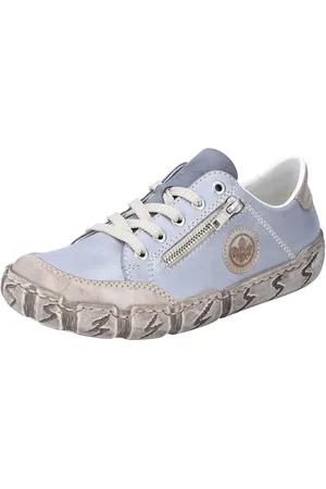 Rieker Sneakers met decoratieve rits, vrijetijdsschoen, lage schoen, veterschoen
