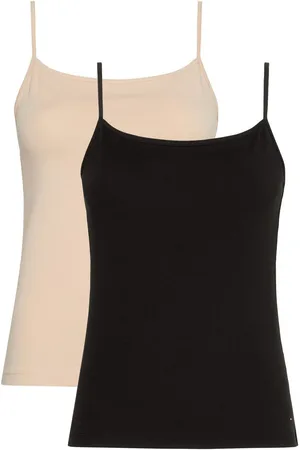 Tommy Hilfiger Top met spaghettibandjes 2 PACK CAMI met geborduurd logo (set, 2 stuks)