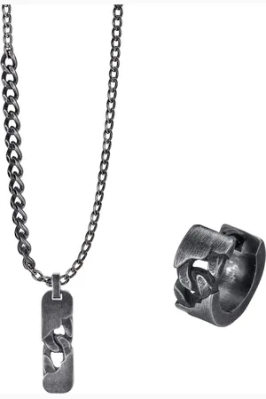 Firetti Sieradenset Multipack sieraden cadeau roestvrijstalen ketting met hanger enkele creool (set, 3-delig)