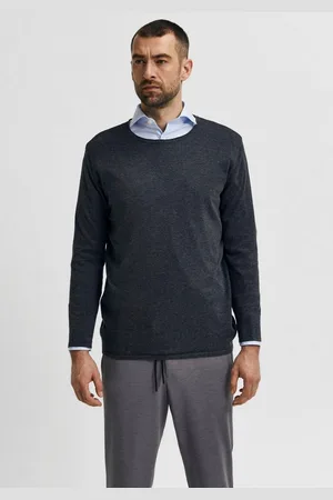 SELECTED Trui met ronde hals ROME KNIT