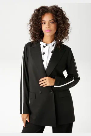 Aniston Lange blazer met trendy streep aan schouder en mouwen - nieuwe collectie