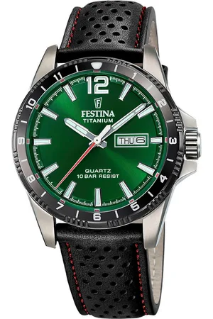 Festina Kwartshorloge Calendario Titanium Horloge, herenhorloge, analoog, dag, weekdag