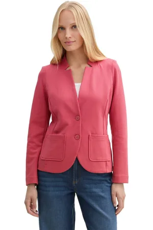TOM TAILOR Sweatblazer Ottoman met opgestikte zakken en structuur