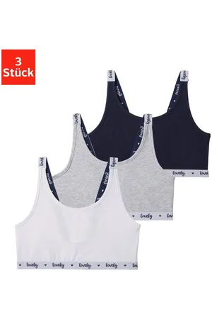 Buffalo Bustier met bedrukte bandjes (set, 3-delig)