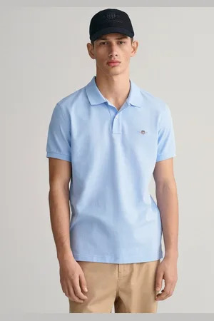 GANT Poloshirt SLIM SHIELD SS PIQUE POLO met logoborduursel op borsthoogte