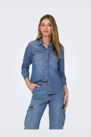 ONLY Jeans blouse ONLALEXA L/S DNM SHIRT FS NOOS