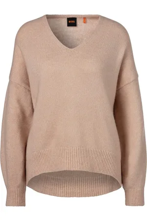 HUGO BOSS Gebreide trui C_Fondy met oversized mouwen