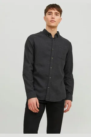 JACK & JONES Overhemd met lange mouwen JJECLASSIC MELANGE SHIRT LS SN