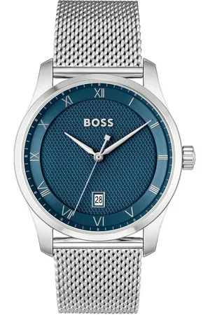 HUGO BOSS Kwartshorloge Principle Horloge, herenhorloge, stalen band, ideaal ook als cadeau (set, 2-delig, Met leren band)
