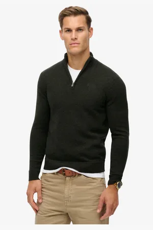 Superdry Gebreide trui ESSENTIAL EMB KNIT HALF ZIP