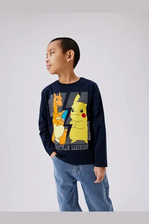 NAME IT Shirt met lange mouwen NKMAMAS POKEMON LS NREG TOP BOX NOOS SKY