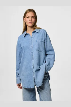 Pieces® Jeans blouse PCMAISIE LS DENIM SHIRT NOOS BC