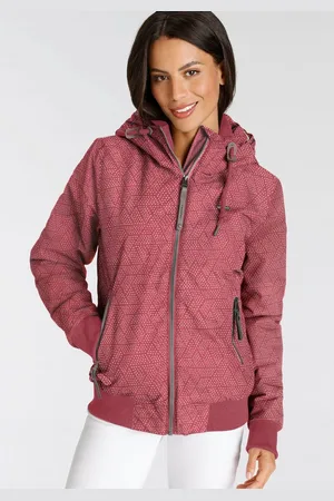 Ragwear Outdoorjack NUGETTKA PRINT O met stippenmotief
