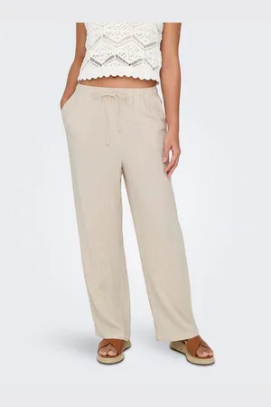 ONLY Joggingbroek ONLSIESTA MW PULL-UP LINEN BL PNT NOOS