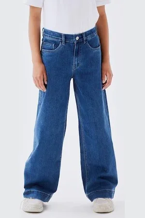 NAME IT Wijde jeans NKFROSE HW WIDE JEANS 1356-ON NOOS