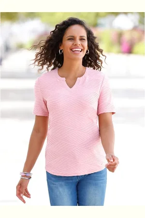 Casual Looks Shirt met V-hals Shirt (1-delig)