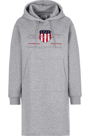 GANT Sweatjurk ARCHIVE SHIELD HOODIE DRESS