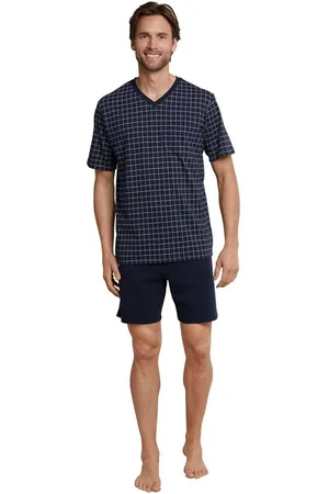 Schiesser Shortama "Dark Sapphire" met aangenaam zachte single-jersey kwaliteit (2-delig, 1 stuk)
