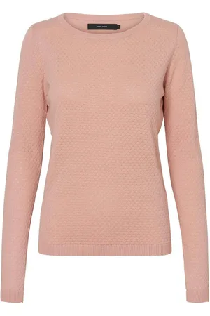VERO MODA Trui met ronde hals VMCARE STRUCTURE LS O-NECK BLOUSE