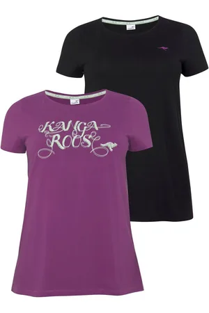 KangaROOS Lang shirt Korte mouw, figuuraccentuerende pasvorm (2-delig, Set van 2)