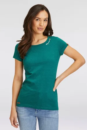 Ragwear Shirt met korte mouwen MINT STRIPES O in streepdessin