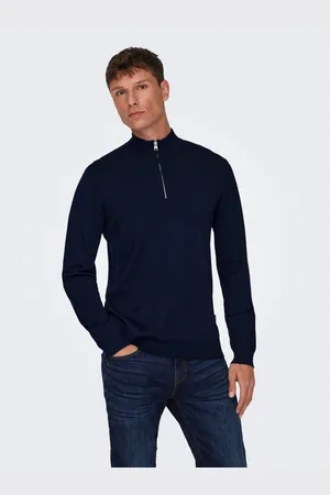 Only & Sons Gebreide trui ONSWYLER LIFE REG 14 HALF ZIP KNIT NOOS